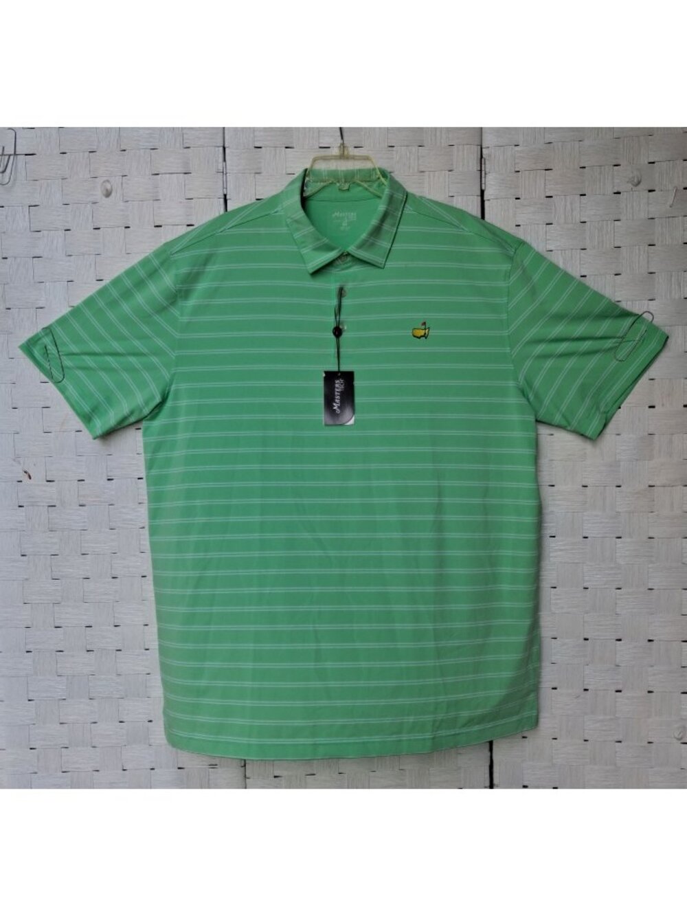 MASTERS TECH Mens Golf Polo Shirt Lime Green Size XXL